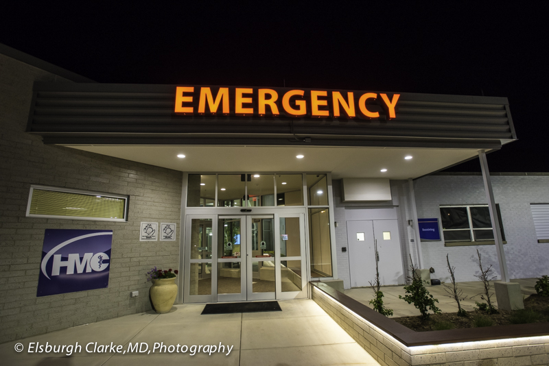Patient entrance to Emergency Services